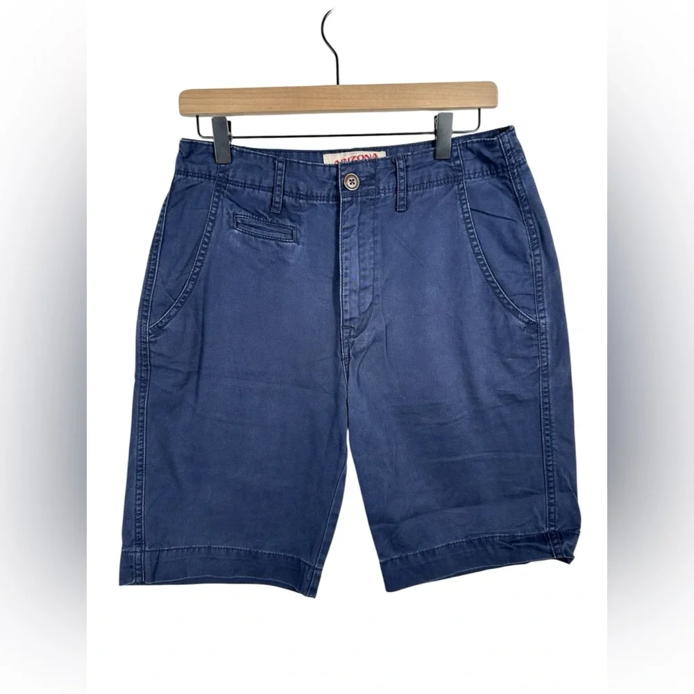 Arizona Chino Shorts Men’s 29 Blue‎ Casual Flat Front Shorts